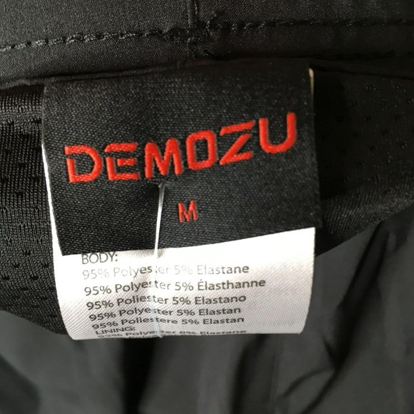Demozu Mens Running Shorts 5" M Black NWT - Picture 6 of 7
